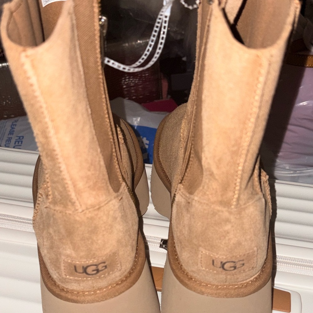 Ugg Twin Seams New Heights Suede Boots BNEW - Picture 3 of 9